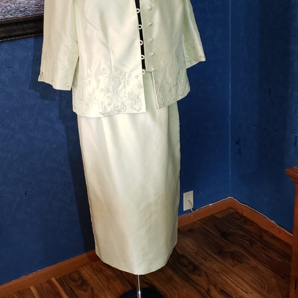 Positive Attitude 16 Lime Green Skirt Suit Church - Picture 2 of 16